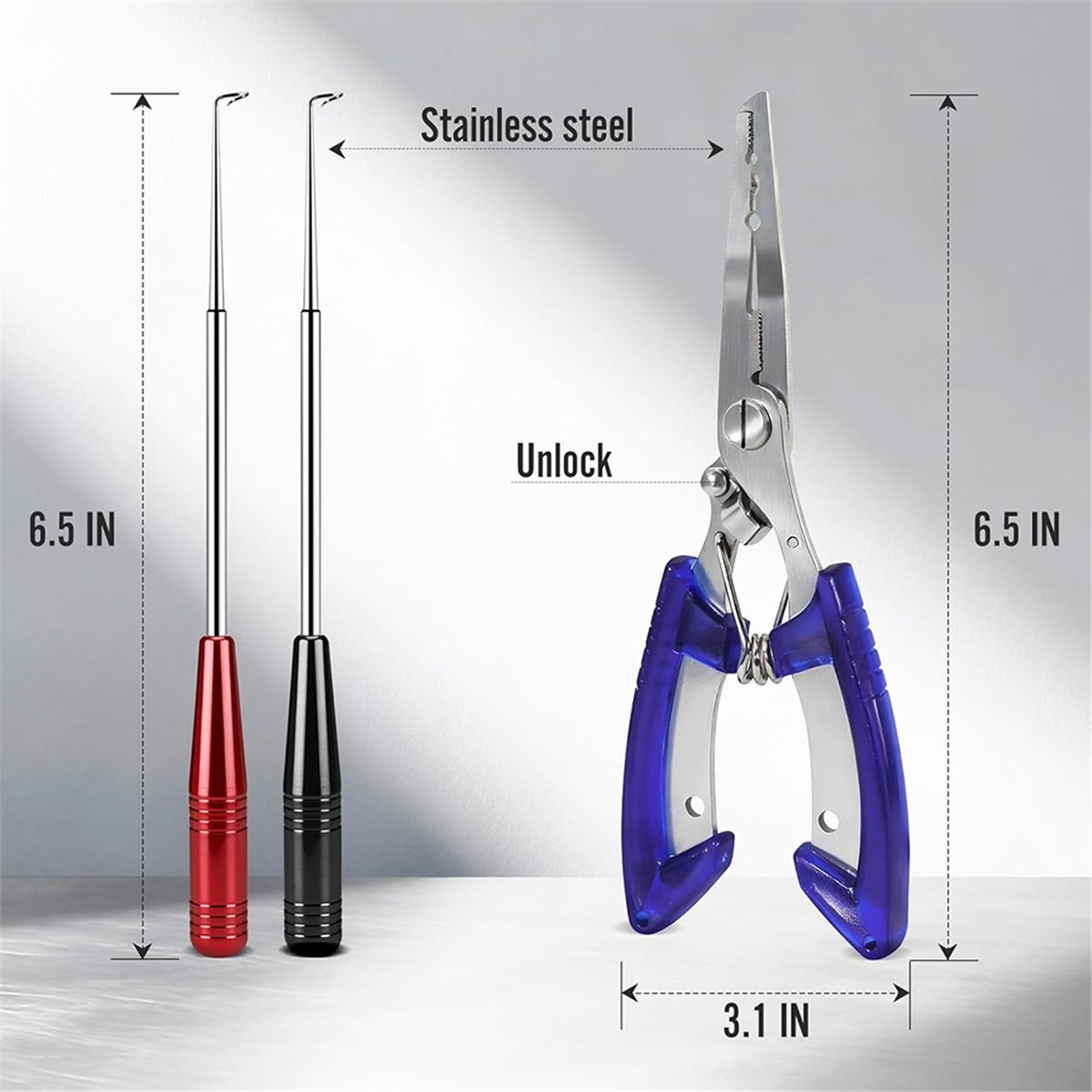 Fishing Hook Stainless Steel - T34C Visshaakverwijderaar & Visserijtangset - 2