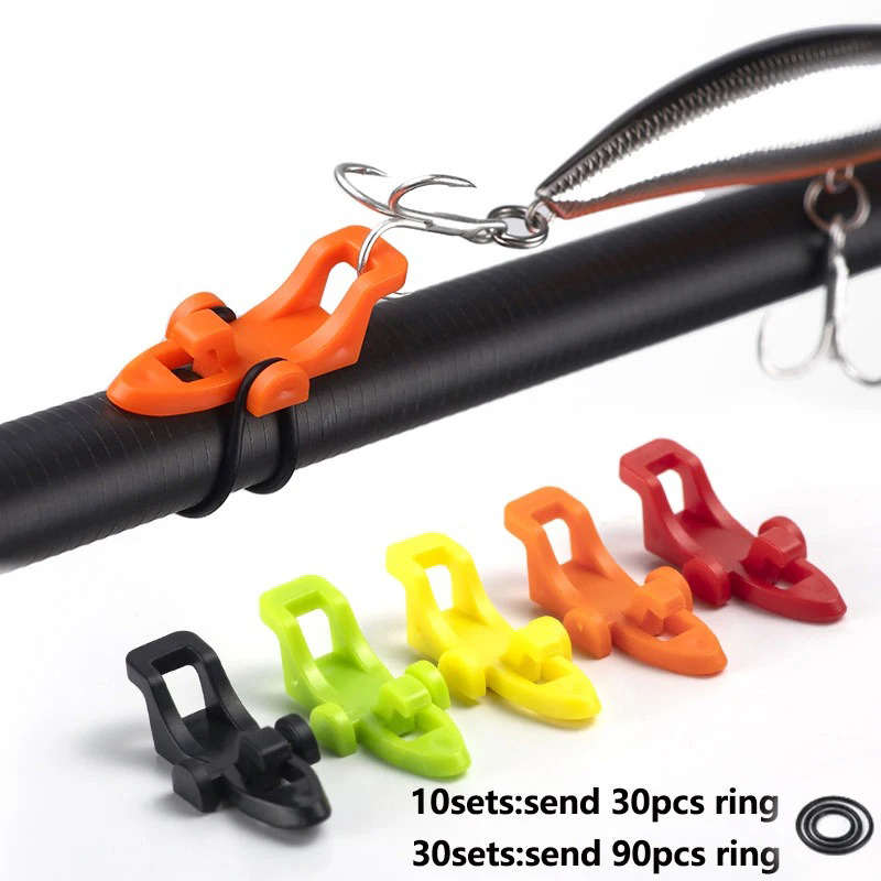 Fishing Hook Jig - 1-10 Stuks Hengel Pole Hook Keeper
