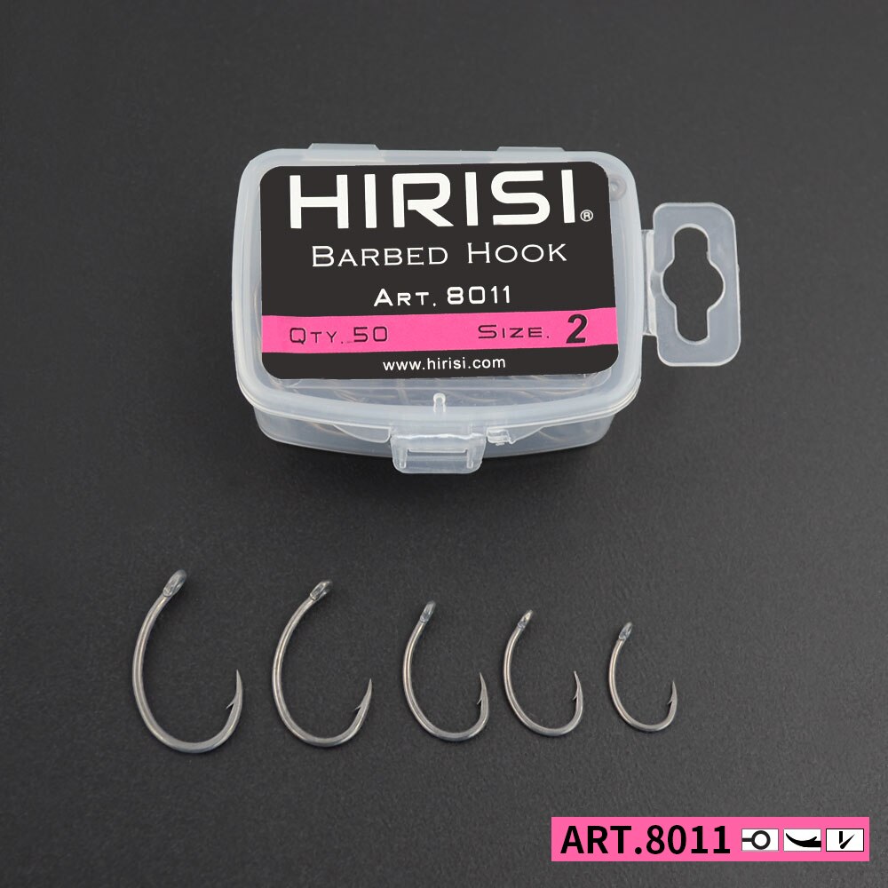 Fishing Hook Circle - Hirisi Karpervissen Haken 50 stks PTFE