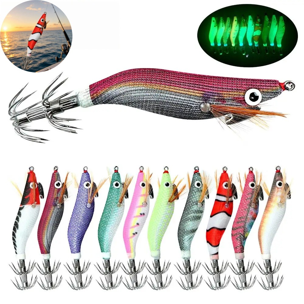 Lichtgevend Inktvis-Aas Kunstm - Fishing Hook Jig recensie en prijs