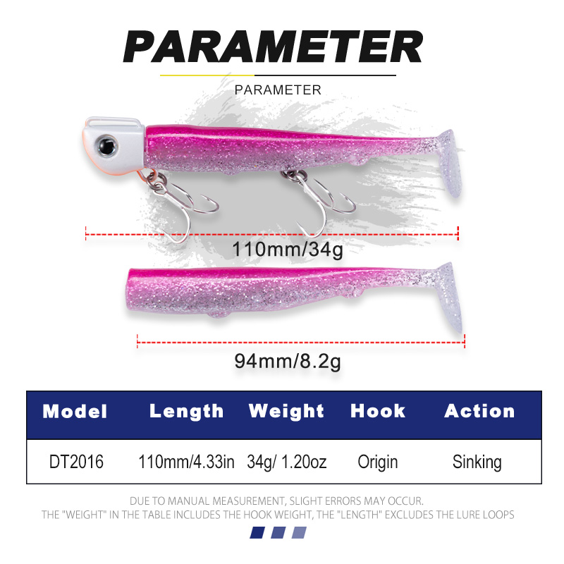 D1 110mm 34g Zinkende Metalen  - Fishing Hook Treble recensie en prijs