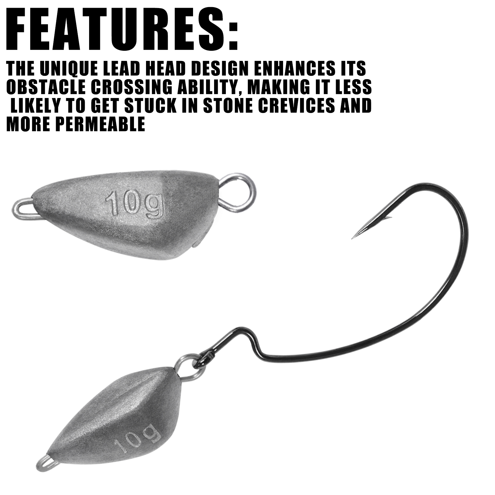 SAMOLLA 5 stks Jig Head Visgew - Fishing Hook Jig recensie en prijs