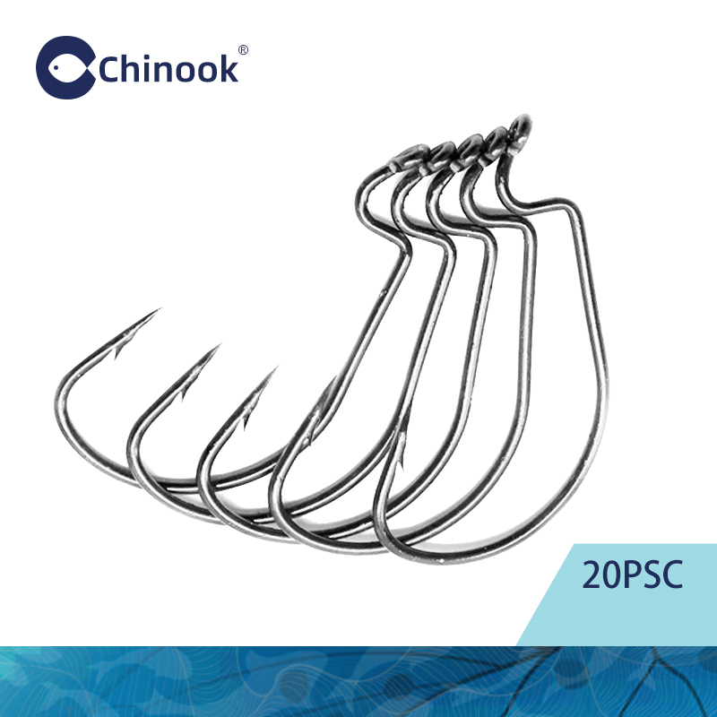 Chinook 20 stks Brede worm Tex - Fishing Hook Offset recensie en prijs