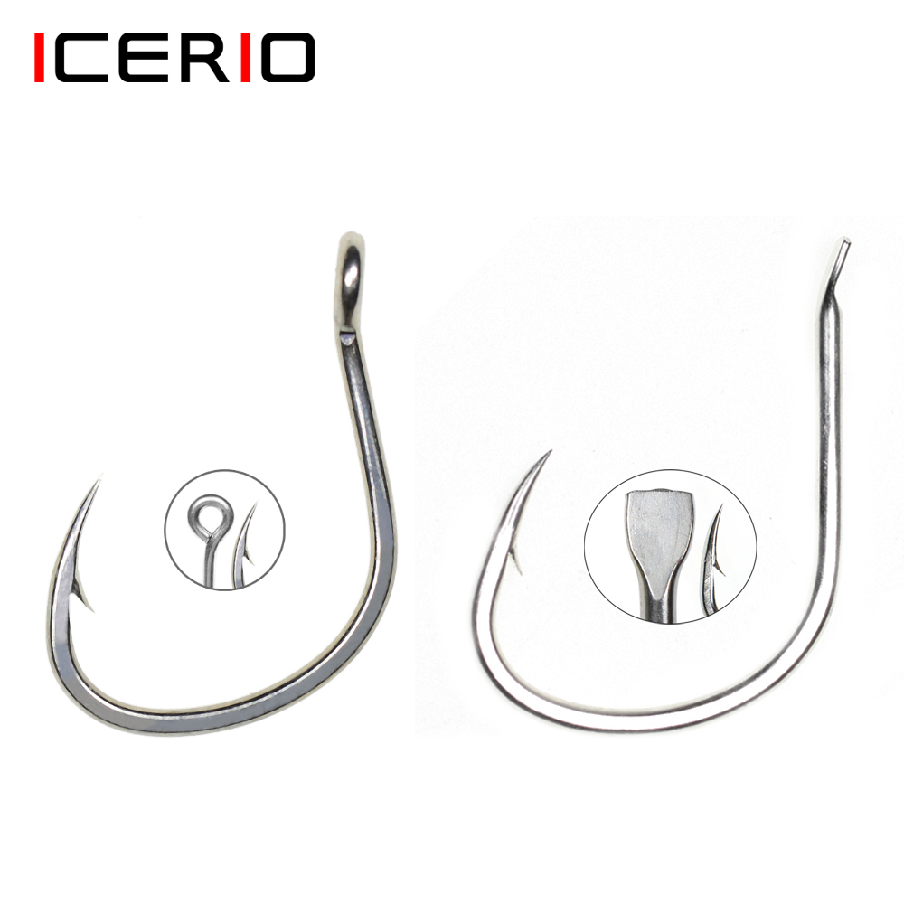 Icerio 10 Stuks Matte Tin Coat - Fishing Hook Offset recensie en prijs