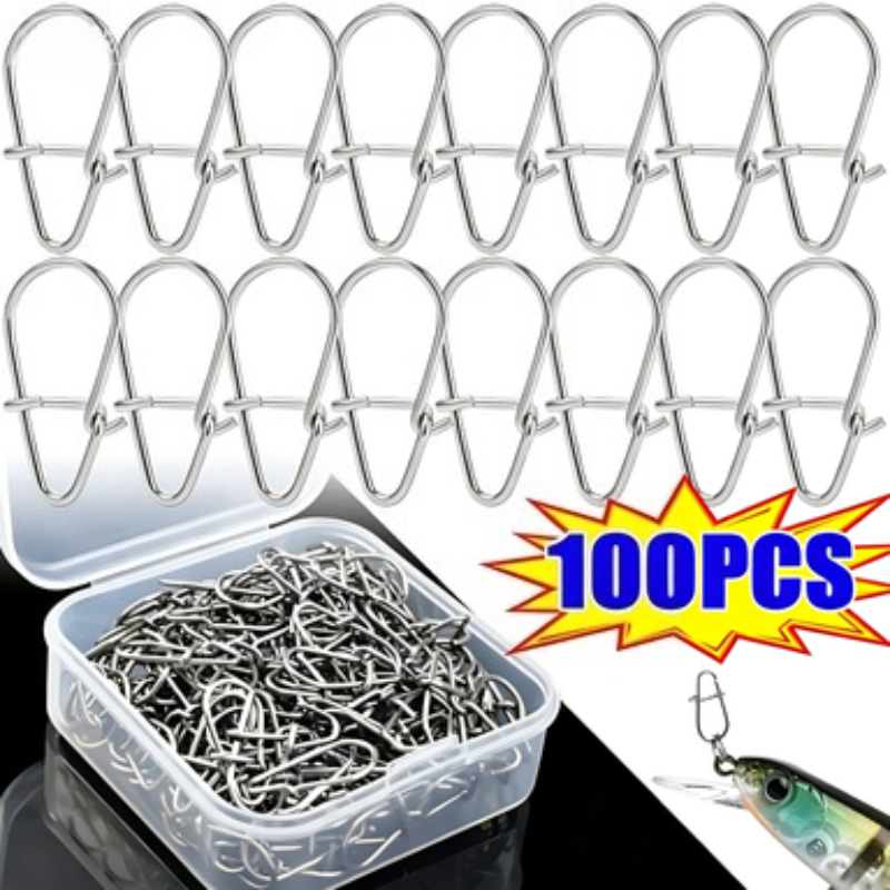 100PCS Rvs Vissen Snap Hooked  - Fishing Hook Stainless Steel recensie en prijs