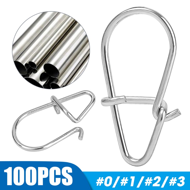 100PCS Rvs Vissen Snap Hooked  - Fishing Hook Stainless Steel recensie en prijs